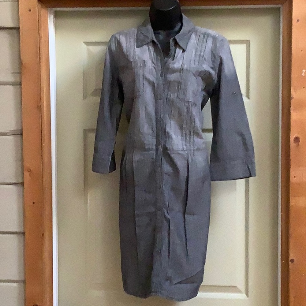 Calvin Klein Jeans Oversized Gray Denim Dress
